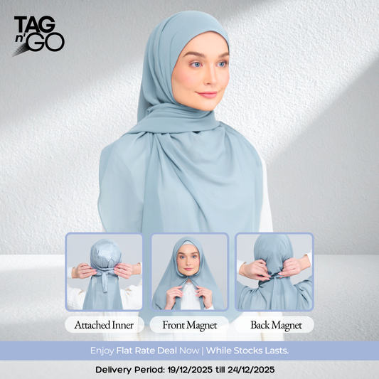 3IN1 Instant Faith Tag n' Go in Dusty Blue