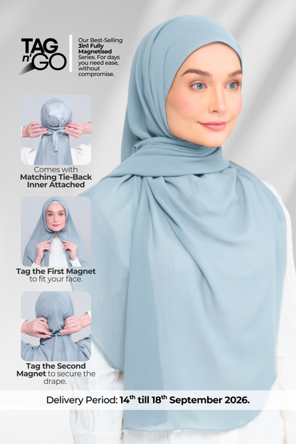 3IN1 Instant Faith Tag n' Go in Dusty Blue