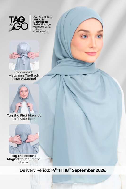 3IN1 Instant Faith Tag n' Go in Dusty Blue