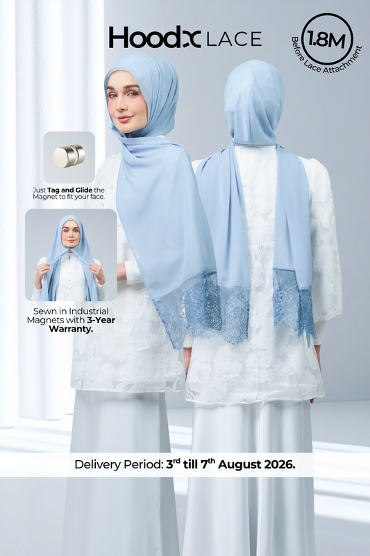 HoodX Lace in Dusty Blue