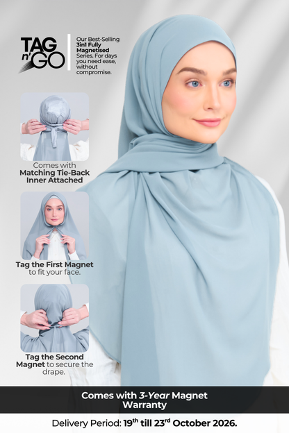 3IN1 Instant Faith Tag n' Go in Dusty Blue