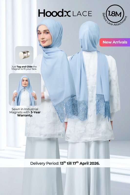 HoodX Lace in Dusty Blue