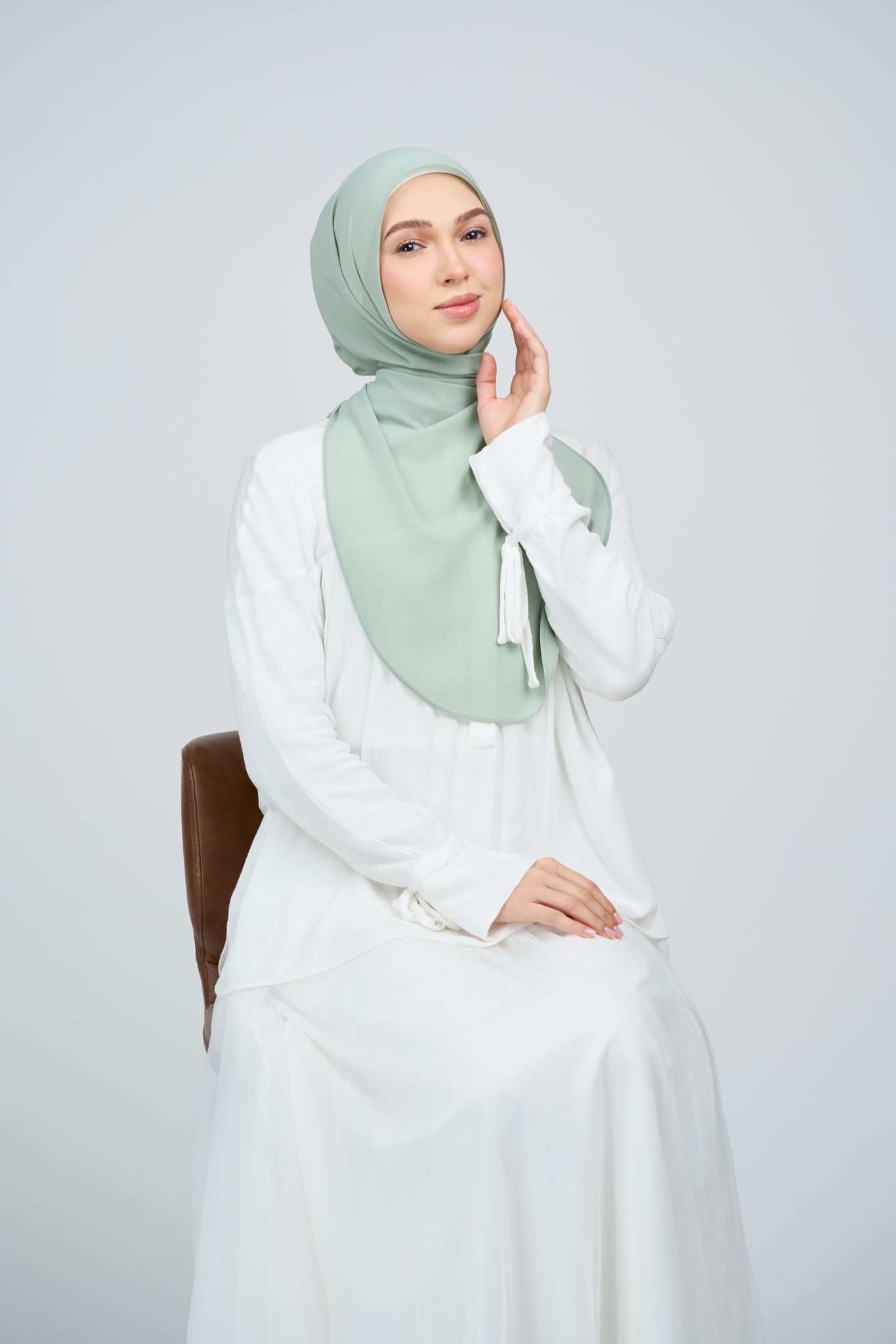 HoodX⁺Plus Curve in Dusty Green