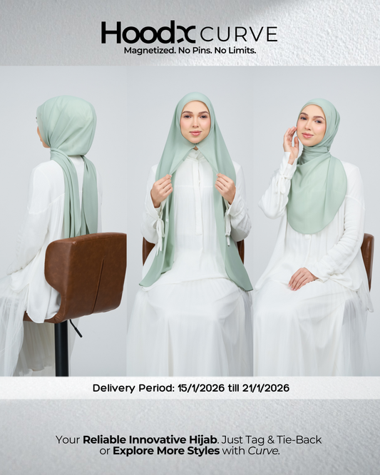 HoodX Curve in Dusty Green