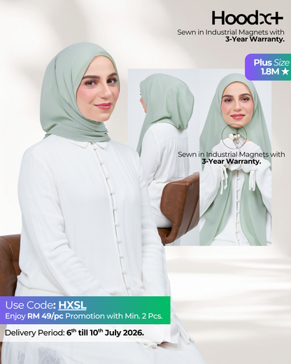 HoodX⁺Plus in Dusty Green