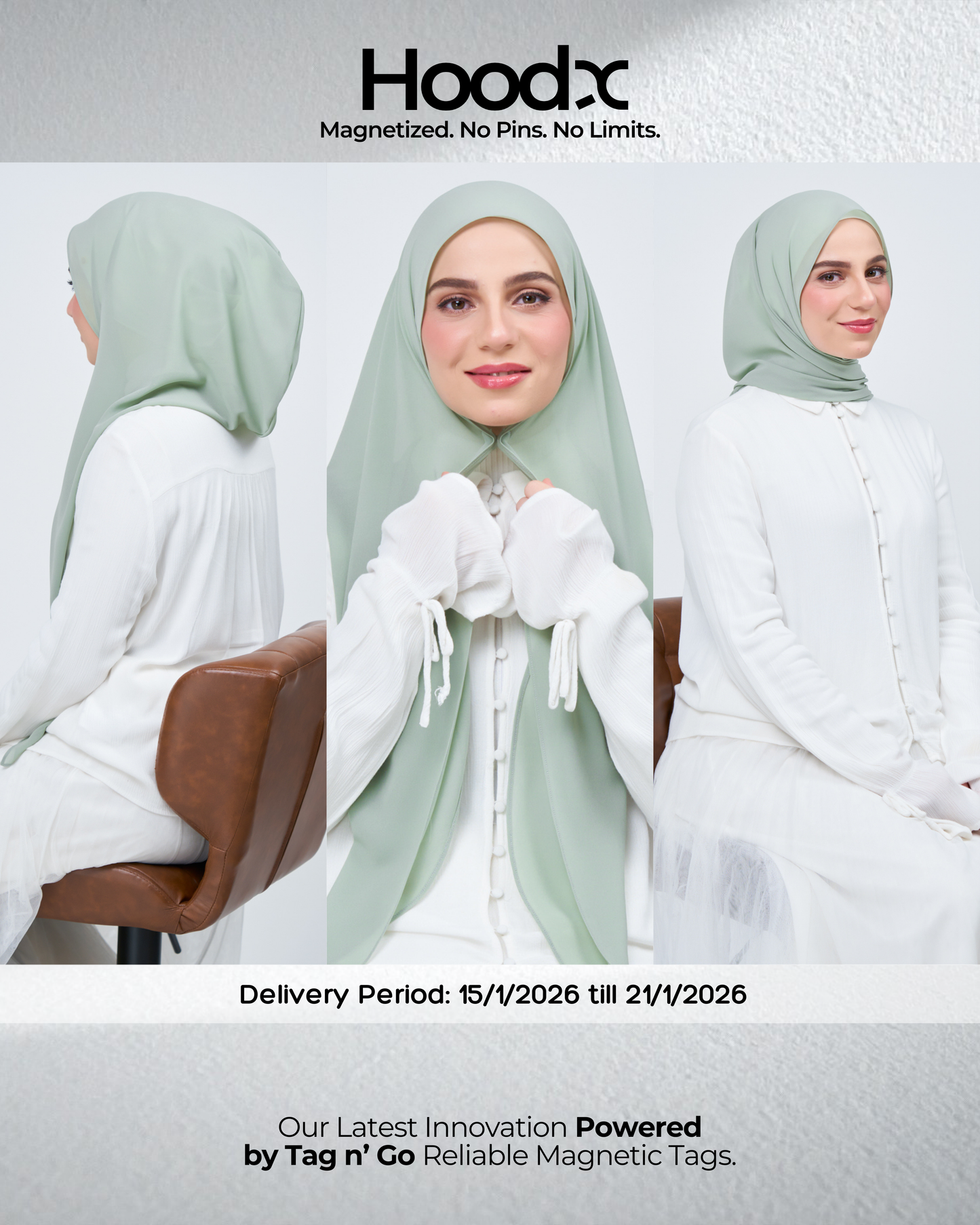 HoodX in Dusty Green