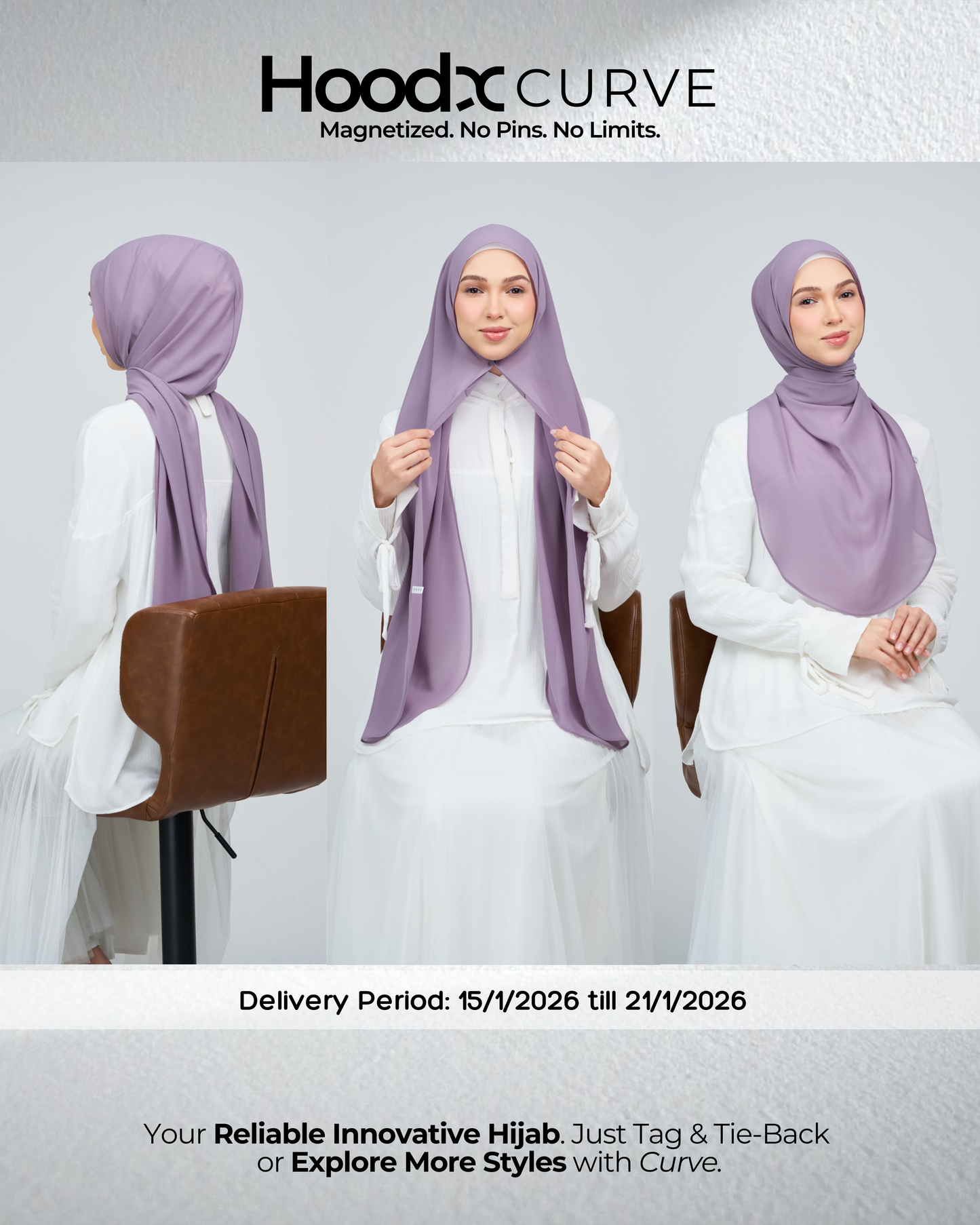 HoodX Curve in Dusty Orchid