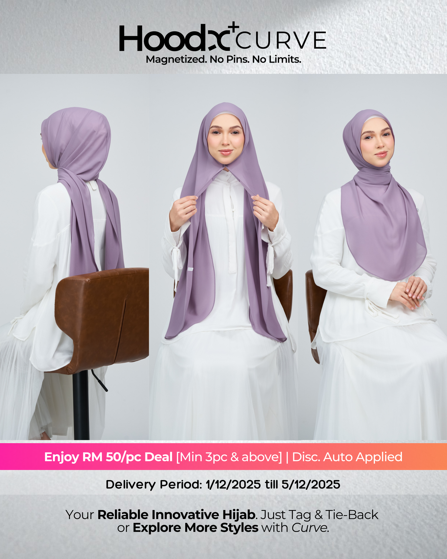 HoodX⁺Plus Curve in Dusty Orchid