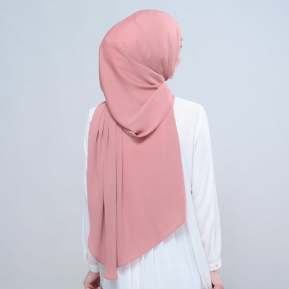 [As-Is] Instant Tag n' Go Shawl l Chiffon Silk in Dusty Pink