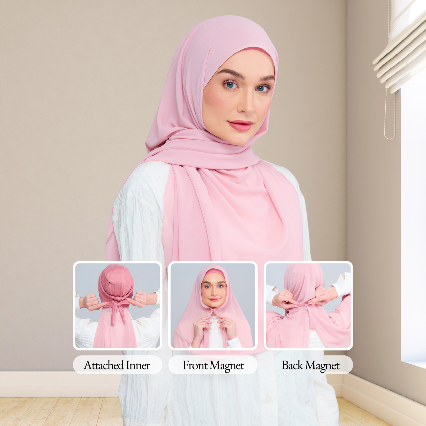 [As-Is] 3IN1 Instant Faith Tag n' Go in Dusty Pink