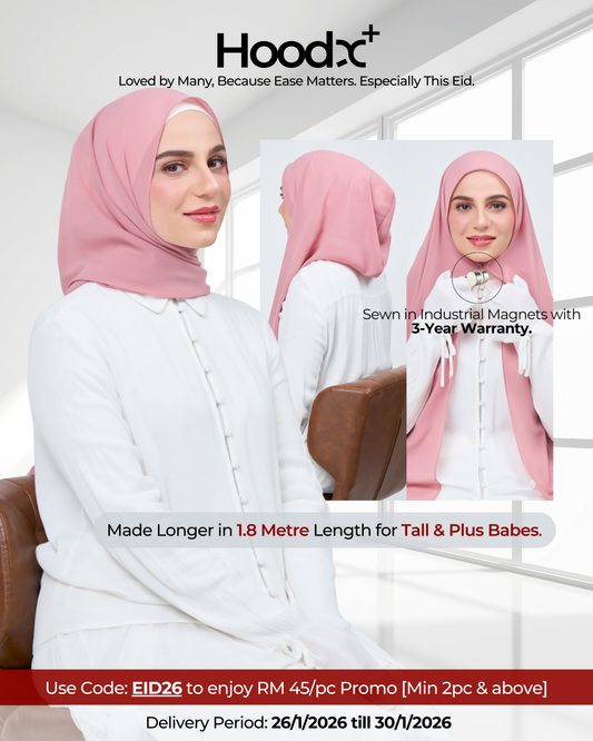 HoodX⁺Plus in Dusty Pink