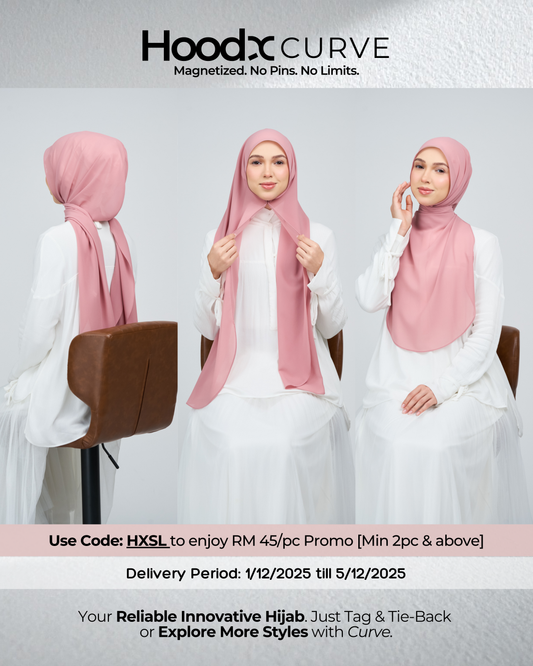 HoodX Curve in Dusty Pink