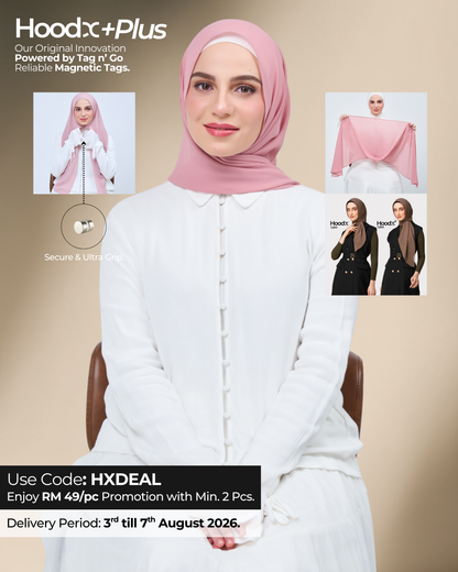 HoodX⁺Plus in Dusty Pink