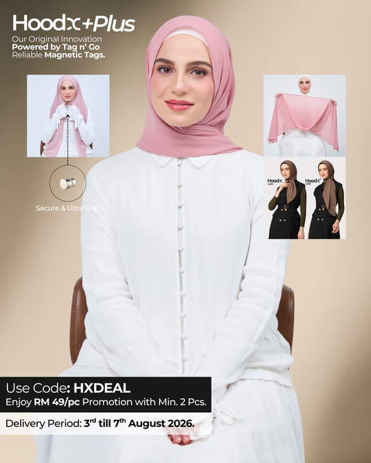 HoodX⁺Plus in Dusty Pink