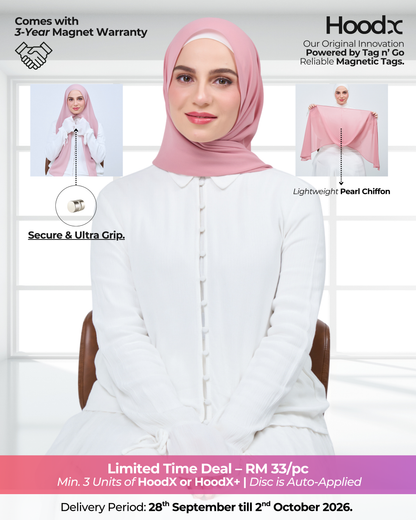 HoodX in Dusty Pink
