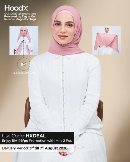 HoodX in Dusty Pink