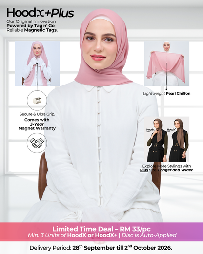 HoodX⁺Plus in Dusty Pink