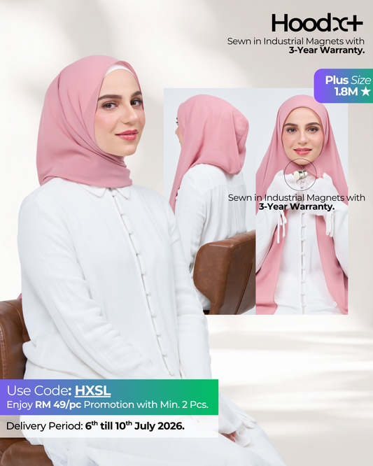 HoodX⁺Plus in Dusty Pink