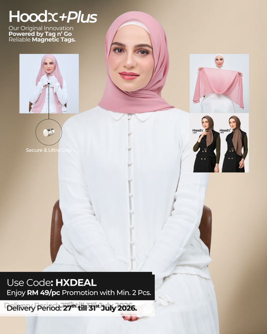 HoodX⁺Plus in Dusty Pink