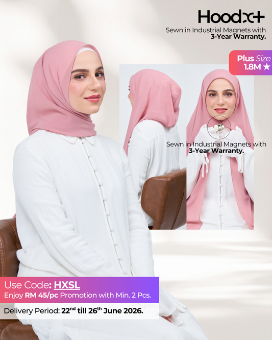 HoodX⁺Plus in Dusty Pink