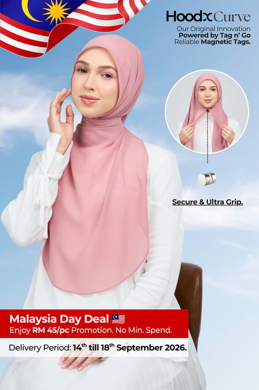 HoodX Curve in Dusty Pink