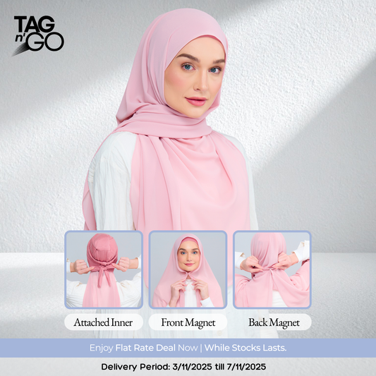 3IN1 Instant Faith Tag n' Go in Dusty Pink