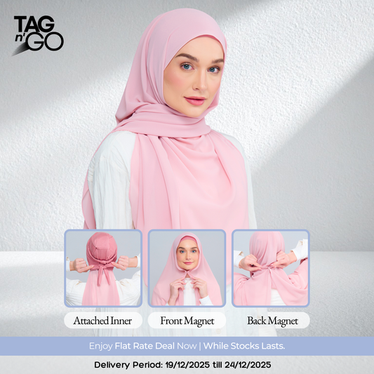 3IN1 Instant Faith Tag n' Go in Dusty Pink