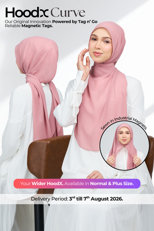 HoodX Curve in Dusty Pink