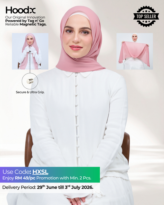 HoodX in Dusty Pink