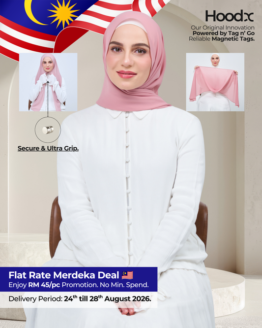 HoodX in Dusty Pink