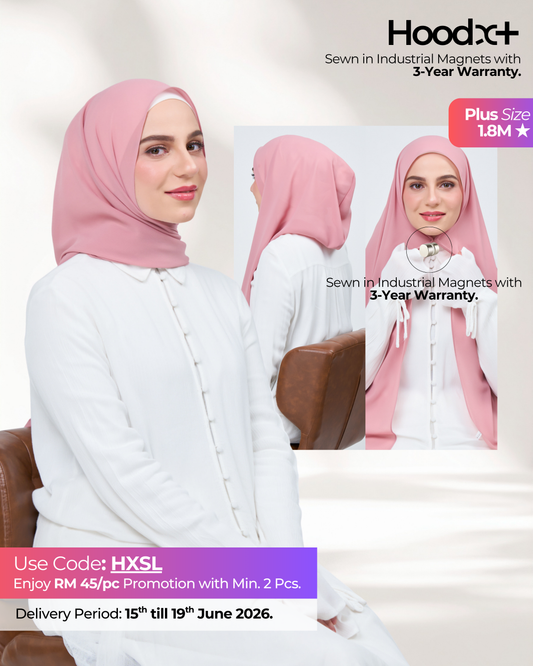 HoodX⁺Plus in Dusty Pink