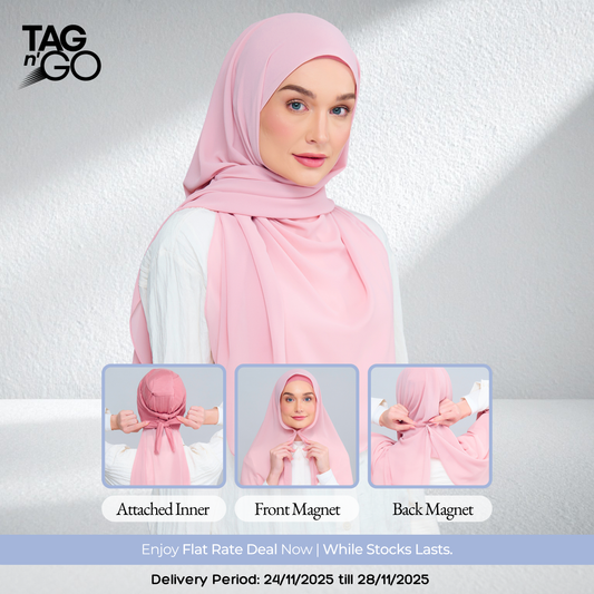 3IN1 Instant Faith Tag n' Go in Dusty Pink