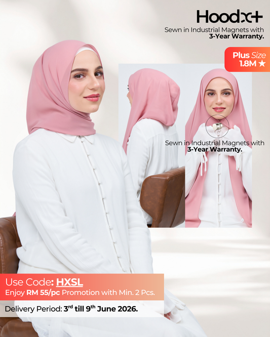HoodX⁺Plus in Dusty Pink