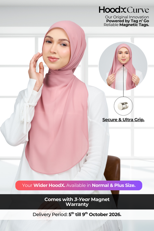 HoodX Curve in Dusty Pink