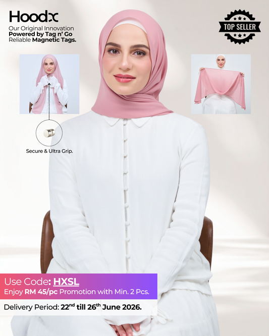 HoodX in Dusty Pink