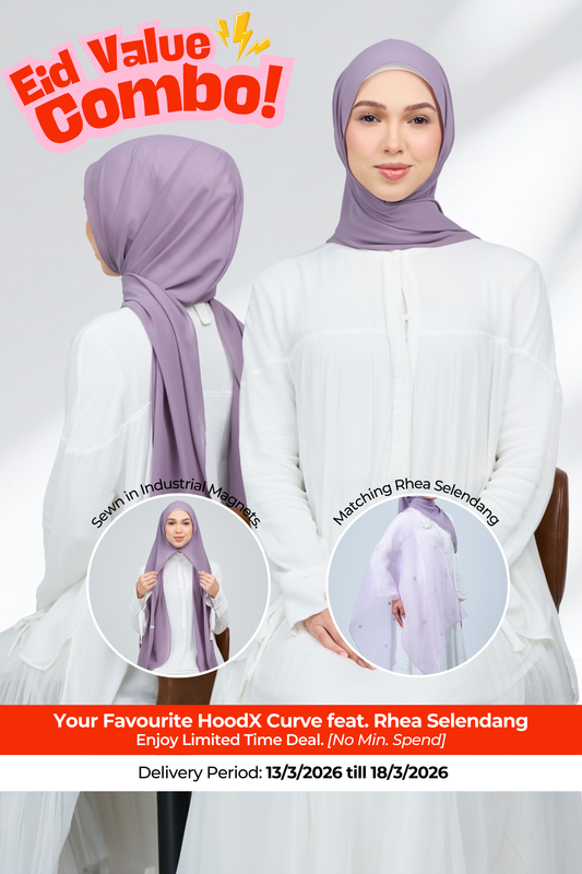 HX Curve x Rhea Selendang in Dusty Orchid