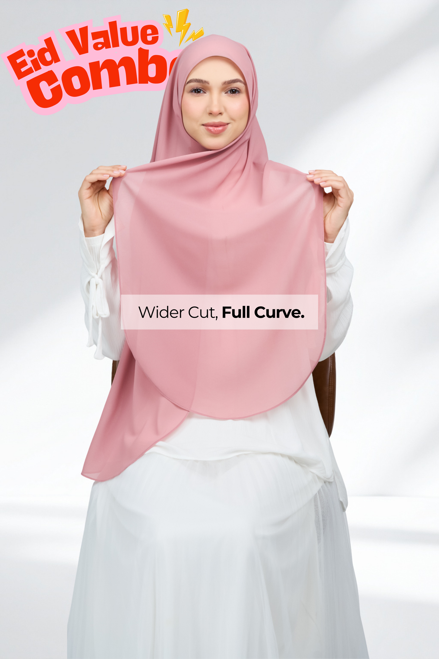 HX Curve x Rhea Selendang in Dusty Pink