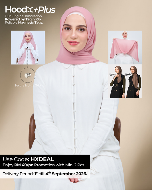 HoodX⁺Plus in Dusty Pink