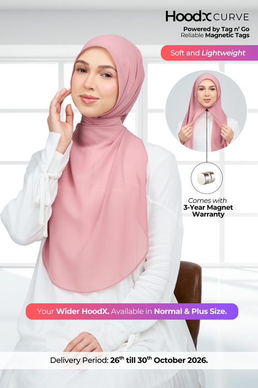 HoodX Curve in Dusty Pink