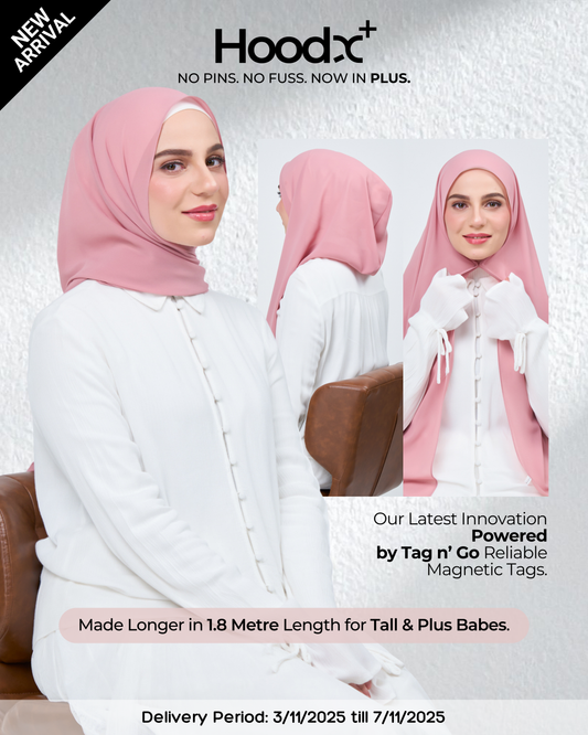 HoodX⁺Plus in Dusty Pink