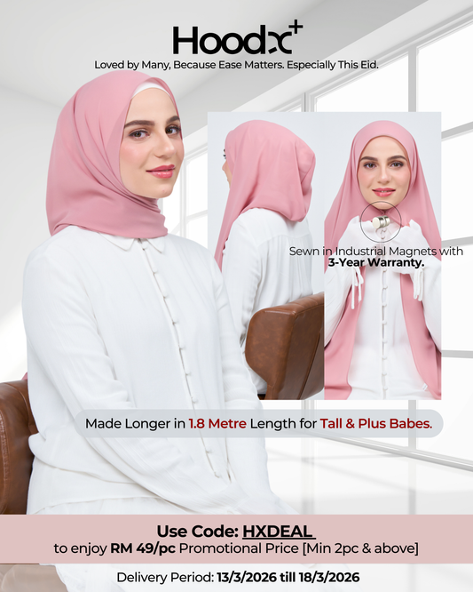 HoodX⁺Plus in Dusty Pink