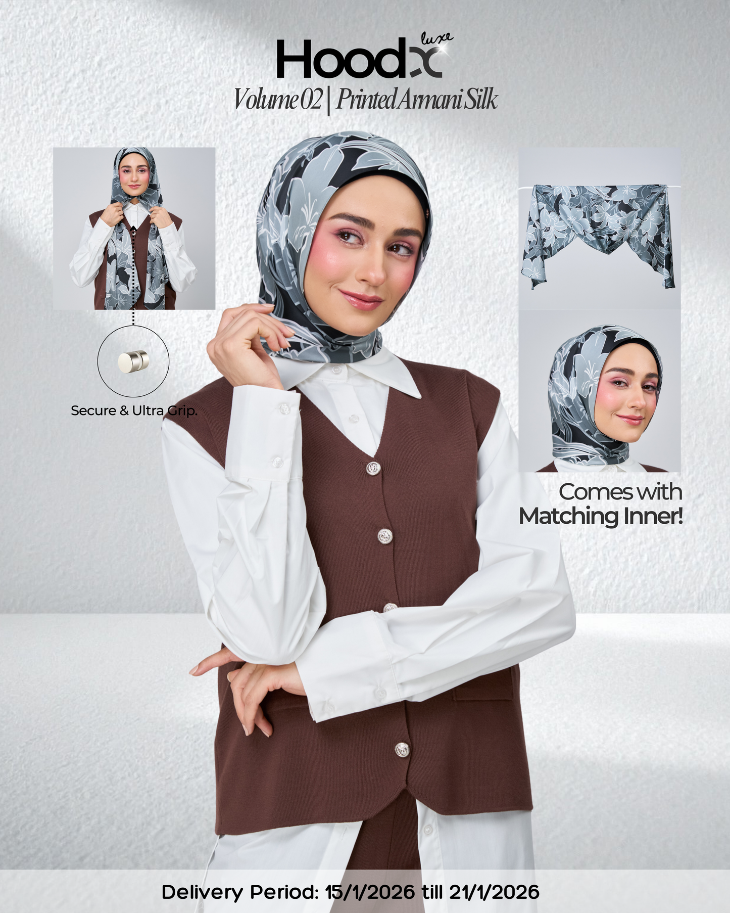 [★New] HoodX Printed Set in Earl