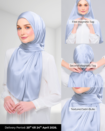 [As-Is] Instant Tag n' Go Shawl | Satin Bulle in Dreamy Sky