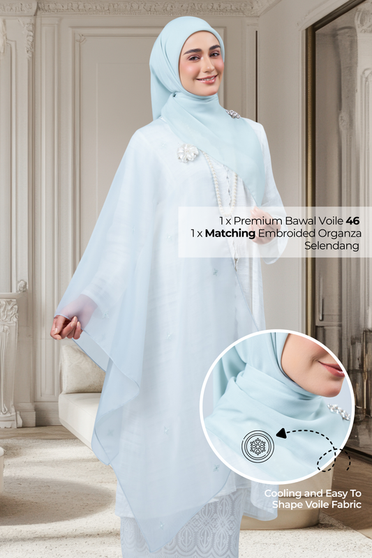 2IN1 Rhea Raya Set in Embun [Light Tiffany]