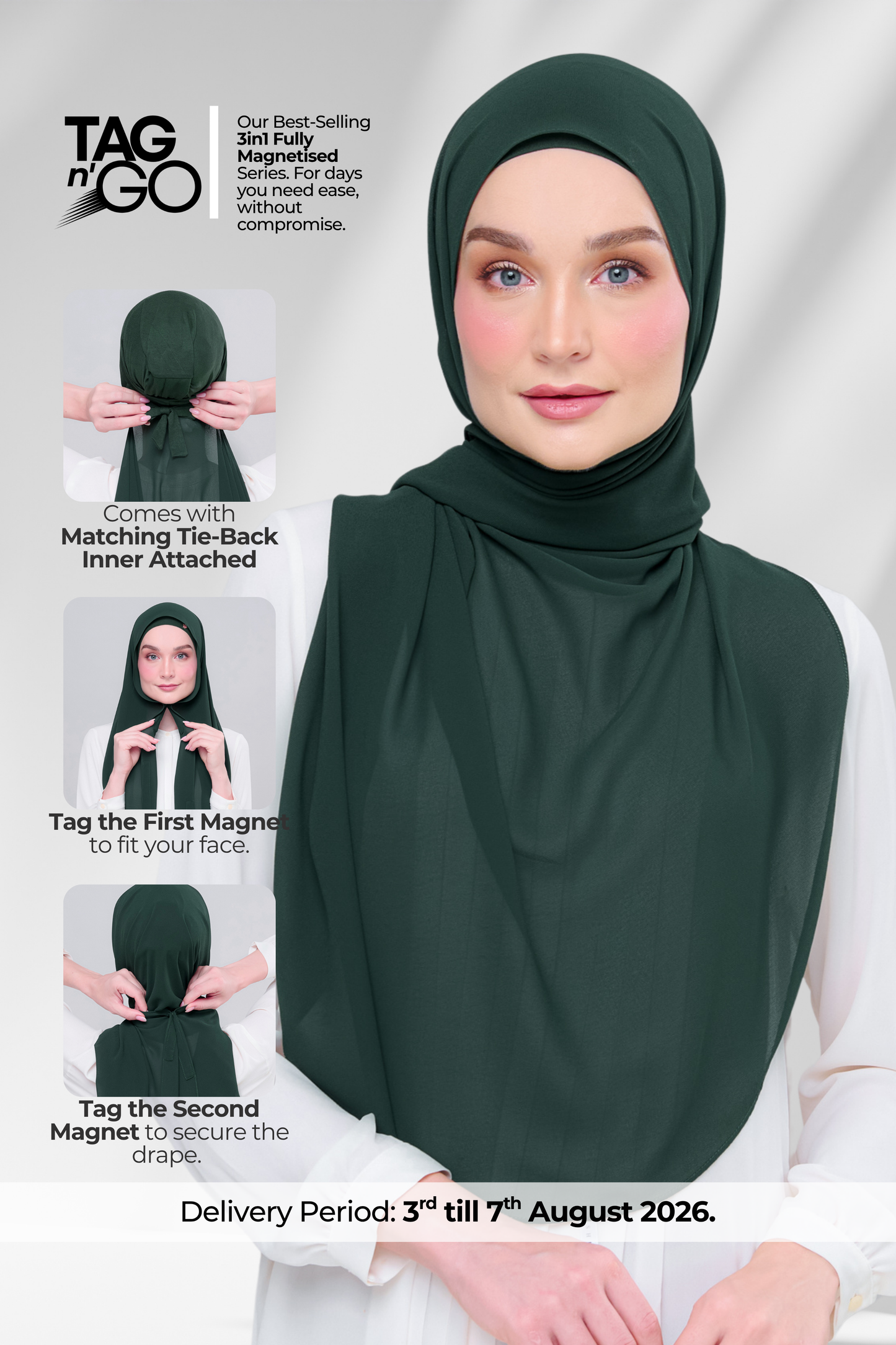 3IN1 Instant Faith Tag n' Go in Emerald Green