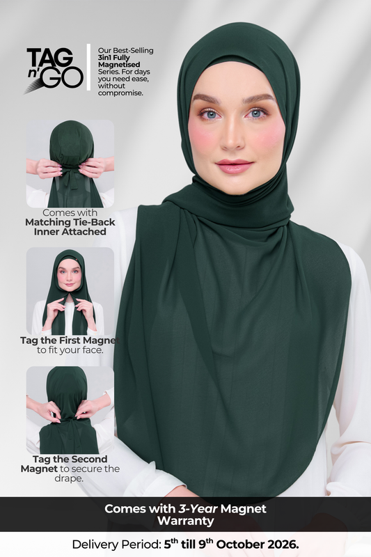 3IN1 Instant Faith Tag n' Go in Emerald Green