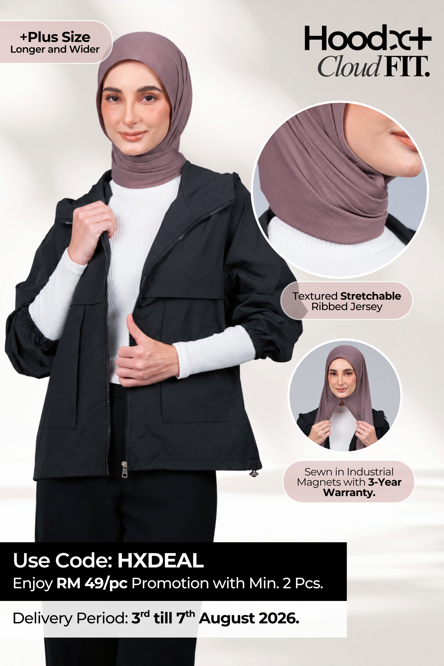 [★ New Colour] HoodX+ CloudFit in Espresso