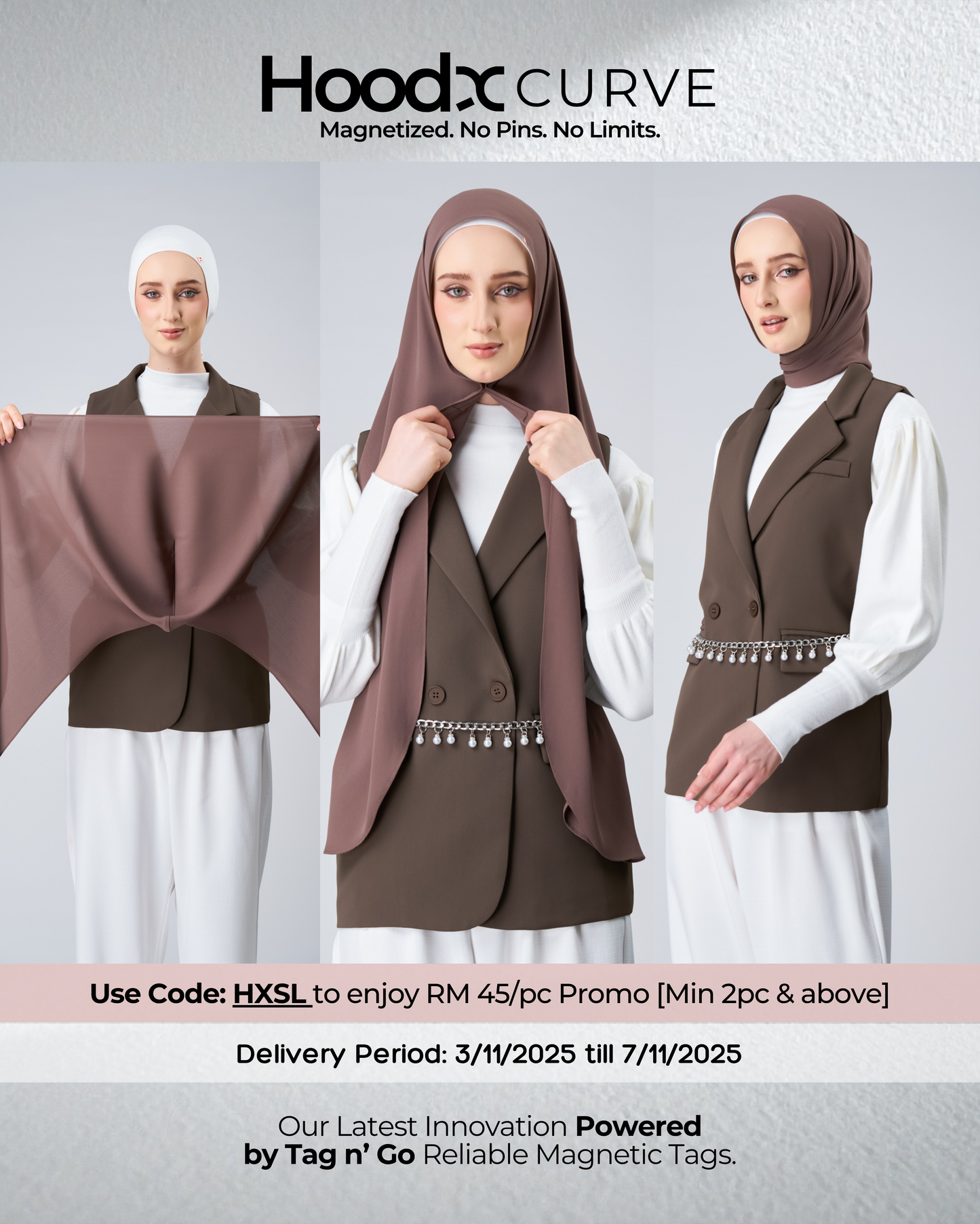 HoodX Curve in Espresso