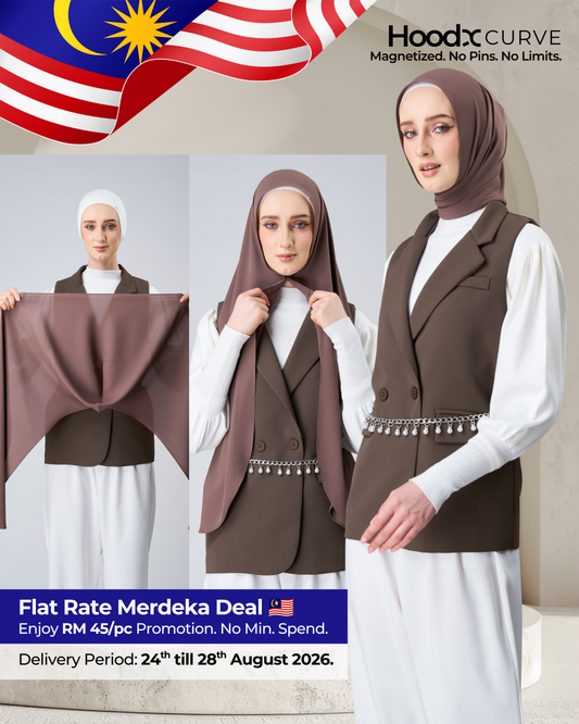 HoodX Curve in Espresso [Korean Chiffon]