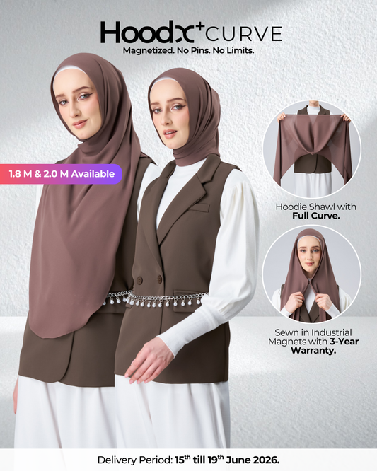 HoodX⁺Plus Curve in Espresso [Korean Chiffon]